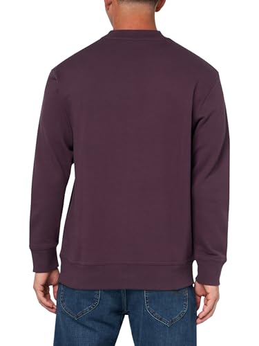 BOSS Men's Center Logo French Terry Crew Neck Sweatshirt2