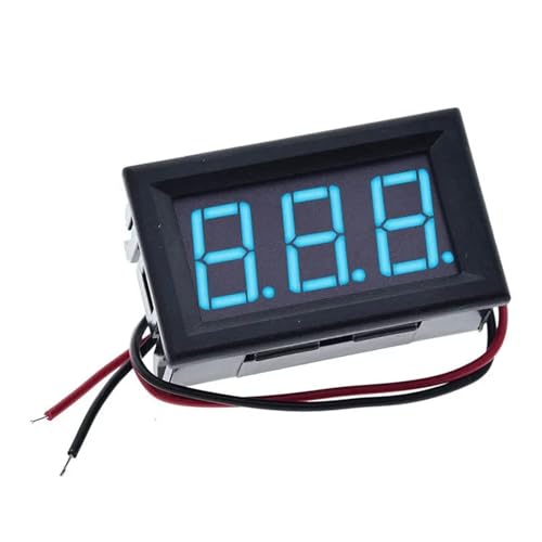 Voltmètre LED DC 4.7-30V bleu haute précision pour auto et moto - 3