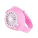 Yosemite Ventilador pequeño USB portátil de carga pequeño ventilador 800mAh batería reloj ángulo ventilador con tres viento ajustable al aire libre hogar - rosa