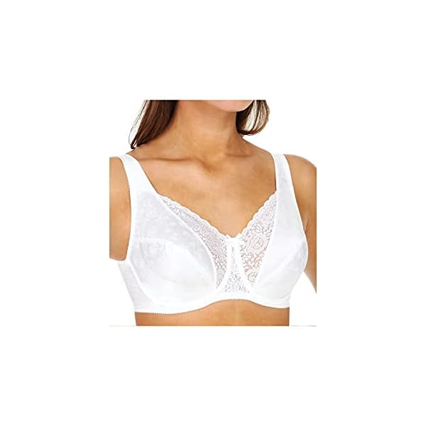 Playtex Women's Secrets Love My Curves Signature Floral Underwire Full Coverage Bra US4422