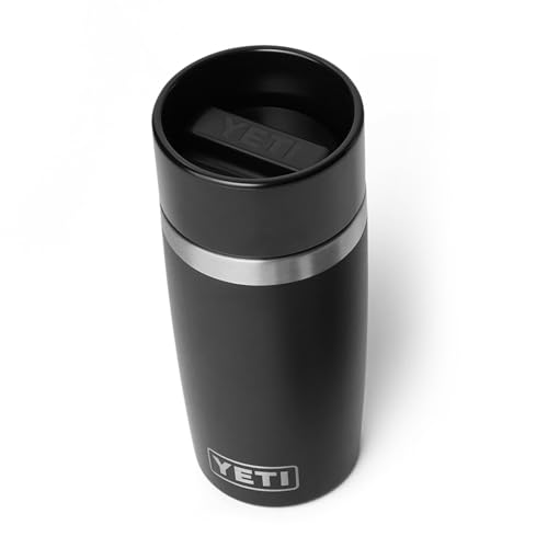 Image of YETI Rambler 12 oz Travel Bottle, Stainless Steel, Vacuum Insulated with Leakproof Commuter Cap, Black