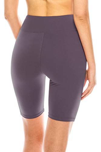 Image of ALWAYS Women's High Waist Bike Shorts - Athletic Workout Tummy Control Stretch Running Yoga Pants