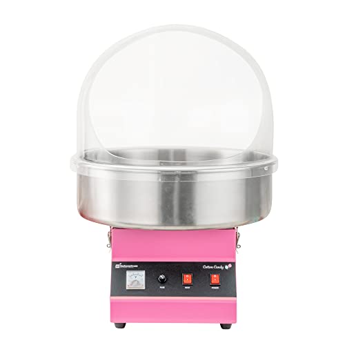 Image of Restaurantware COVER ONLY: Hi Tek 21 x 13 Inch Cover For 21 Inch Cotton Candy Machine 1 Durable Candy Floss Machine Cover - Machine Sold Separately Handy Cut Out Acrylic Cotton Candy Dome Cover