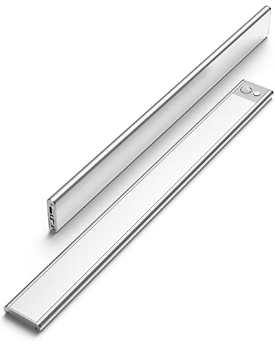Asoko Led Closet Light, Dimmable Motion Sensor Under Cabinet Lights Built In Magnet Stick-On Anywhere, Usb Rechargeable 2200Mah Battery Operated Night Lighting 6000K, 15.7Inch, Pack Of 2 #TOP27