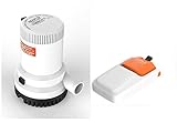 Seaflo 12V 1500 GPH Bilge Pump and Automatic Float Switch