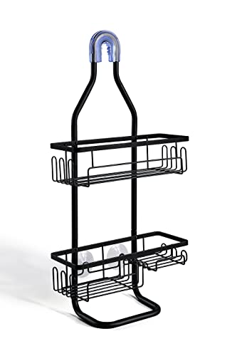 Sunnypoint Sturdy Tubing Structure Bathroom Hanging Shower Head Caddy Organizer (Standard, Black) #TOP3