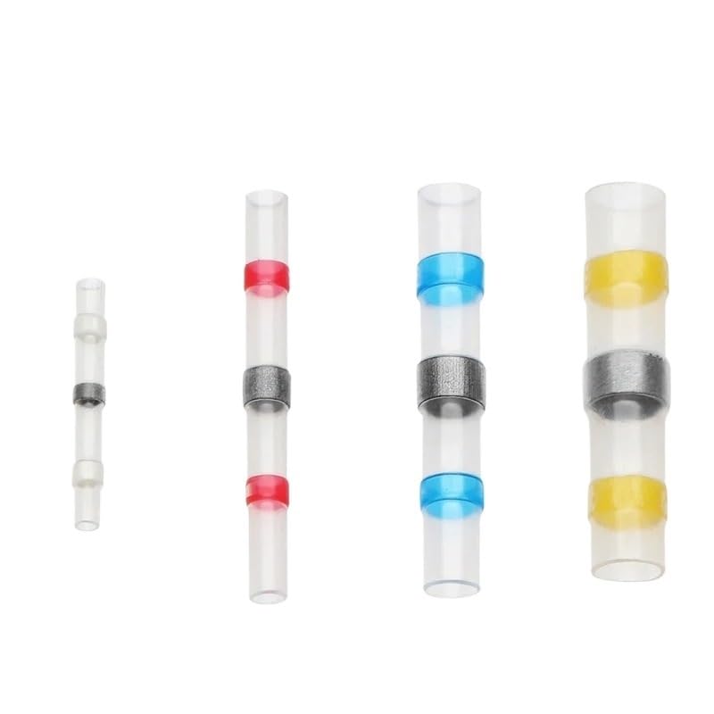 500pcs Solder Seal Wire Connectors Heat Shrink Insulated Electrical Wire Terminals Butt Splice CableCrimp Waterproof Automobile VUQLDHAYZ