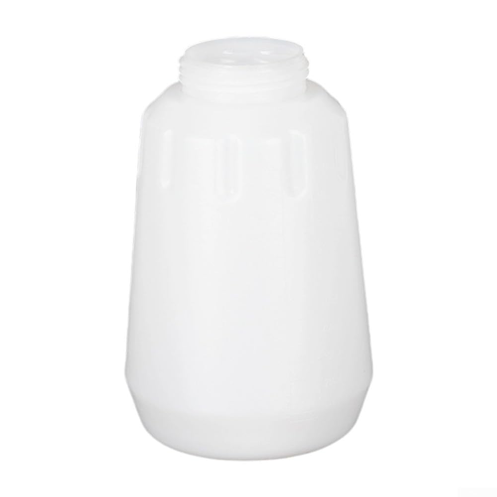1L Wide Mouth Foam Bottle for Pressure Washer, Acid Alkali Resistant PE Soap Tank, Compatible with For Greenworks Style Airbrush, Portable Car Wash(A)
