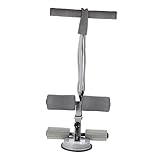 BESTonZON Barra Para Abdominales Con Ventosas Grandes, Color Gris, Estructura Robusta, Asistencia Para Flexiones Abdominales, Equipo De Fitness Para Entrenamiento Casa y Gimnasio