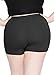 Women's Cotton Stretch Booty Shorts Black 2X