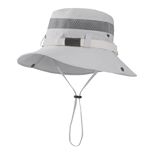 Chapeau de soleil homme grand bord contre la chaleur en randonnée