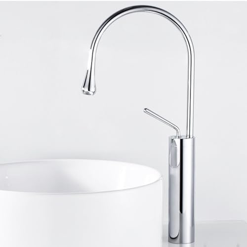 Grifo de cobre lavabo superior con aireador antisalpicaduras y control monomando suave