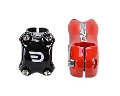 Clhjinruoliu 10 Degree 31.8 Universal Full Carbon Fiber Bike Stem 80Mm 90Mm 100Mm Road Bicycle Handlebar Stem,Red,90Mm #TOP4