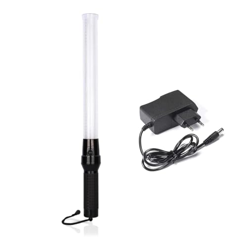 Image of Robustt Baton Light Stick inch21 inch inch (Pack of 2) with Rechargable Battery, Red & Green Blink for Road Safety and Traffic Control, Street Protection Wand Baton- Charger Included