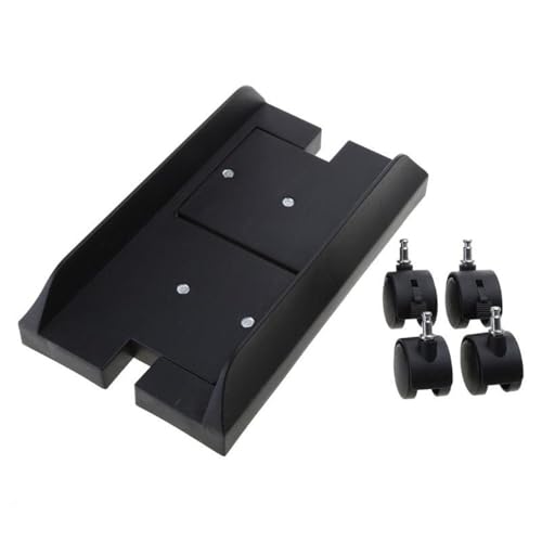 Soporte para CPU bajo escritorio, soporte móvil para torre de PC con 4 ruedas, carrito ajustable para torre de PC miniatura 6