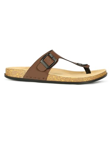 Image of Men V-Shape Thong Slippers | Casual Flip-Flops | Slippers for Men | Lightweight Rubber Sandals | Comfortable Anti-Slip Footwear