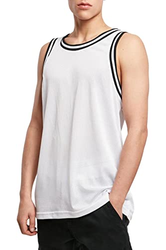 Mivaro Herren Tank Top Basketball Mesh, Achselshirt, Größe:L, Farbe:Weiß/Schwarz Mivaro Herren Tank Top Basketball Mesh, Achselshirt, Größe:L, Farbe:Weiß/Schwarz