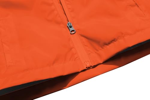 Image of Boys Girls Rain Jackets Lightweight Waterproof Hooded Raincoat Lined Windbreakers for Kids