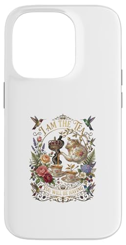 I Am The Tea You Will Be Having ����ȉp���̃��[���A �X�}�z�P�[�X iPhone 14 Pro �p