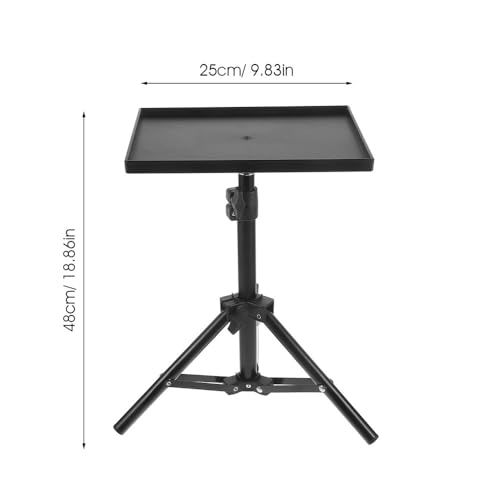 Soporte portátil extensible para proyector con trípode de viaje, base para altavoz, montaje con cabeza de bola para laptop, cámara DSLR y proyector de pared miniatura 2