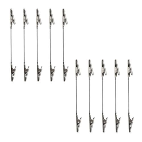 Xiaoyztan 5-Inch Double Head Alligator Clips Iron Wire Memo Clips Photo Holder for Office Home Photo Picture Art Crafrs Display 10 Pcs