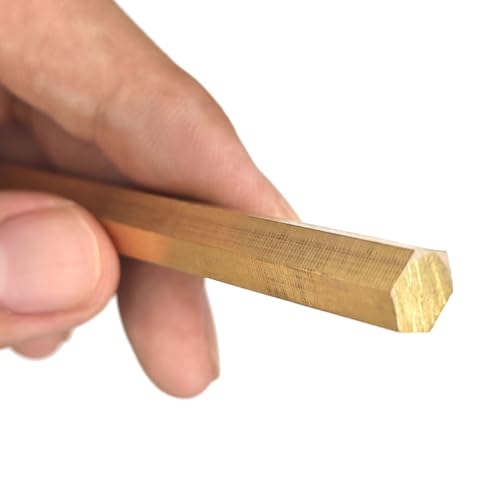 TUBENEXIAN 真鍮六角棒 六角バー 3mm 5mm 6mm 7mm 8mm 10mm 12mm 13mm 14mm 15mm 16mm 17mm 18mm 19mm 20mm 30mm 40mm 50mm 60mm 65mm CNC(34mm)