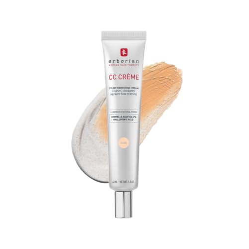 Erborian CC Cream, Color Correcting Korean Skincare, Nude, 1.3 Fl Oz