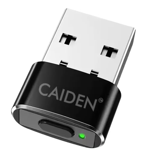 Image of CAIDEN Auto Clicker Mouse & Jiggler Automatic Shaker Mover Undetectable Device with On /Off & Mode Switch | USB Plug & Play for Laptop & Desktop | Mouse Auto Clicker for Work from Home & Gaming