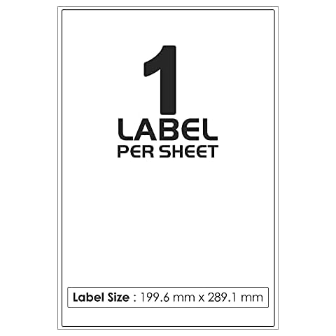 iSOUL A4 White Self-Adhesive Labels Cover