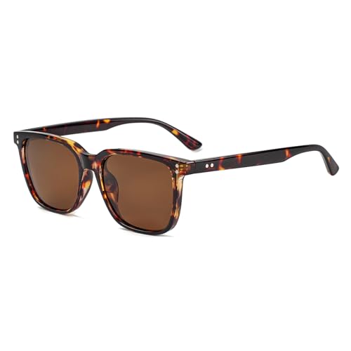 Image of Gleyemor Polarized Mens Square Sunglasses UV400 Protection Sun Glasses