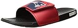 FOCO NFL New England Patriots Men's Legacy Velcro Sport Slide Slippers, Team Color, X-Large