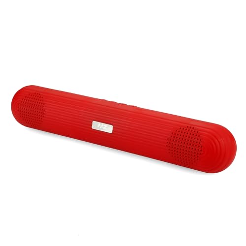 Image of MZ S682 Portable Bluetooth Speaker Sound Bar | Dynamic Thunder High Sound Quality & High Bass 2200mAh Battery 4H Playtime for Use Home & Party (Stereo Channel) (Red)
