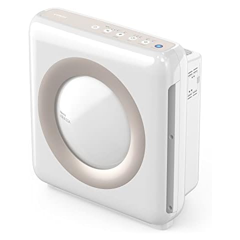 Coway Airmega AP-1512HH(W) True HEPA Purifier with Air Quality Monitoring, Auto, Timer, Filter Indicator, and Eco Mode, 16.8 x 18.3 x 9.7, White Cover