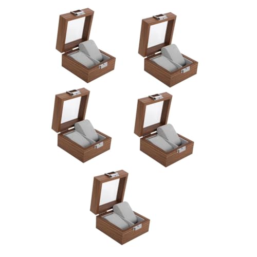 Boîte montre homme bois à emplacements Healvian rangement montre voyage et collection