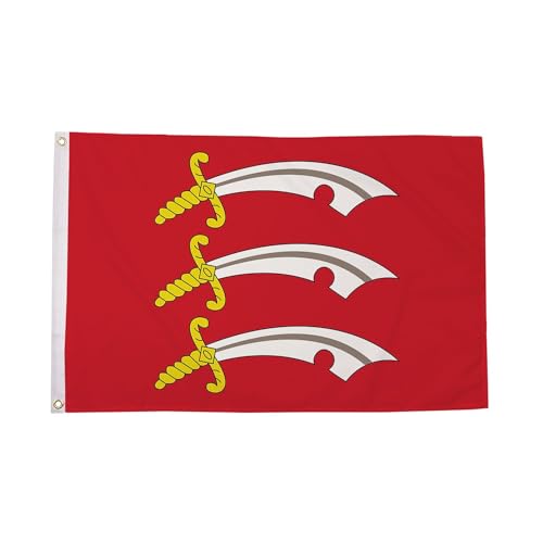 Flagtex Bandera grande de Essex para eventos culturales y celebraciones de comunidades