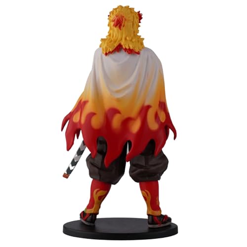 Image of Rengoku Action Figure | Demon Slayer Flame Hashira Collectible | Premium Anime PVC Figurine for Display, Gifting & Decor (Rengoku 16Cm)