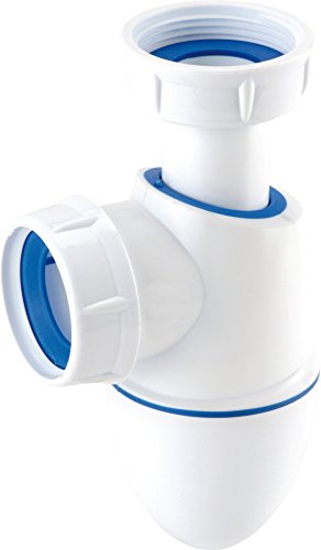 Nicoll 0224286 92887 Polychlorure de vinyle (PVC) Siphon Easyphon d'Évier Ø 40 mm, BM552