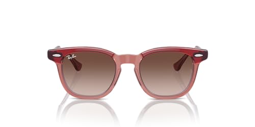 Ray-Ban Junior RJ9098S Square Sunglasses, Top Red/Orange/Light Purple/Brown Gradient, 45 mm by Ray-Ban - Used condition - US$104.50
