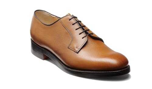 Image of BARKER Nairn Men's Lace-Up Oxford Shoes - Handcrafted Luxury Leather Derby Dress Shoes for Formal Wear