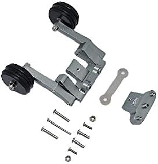 GPM for Traxxas Hoss 4X4 VXL (90076-4) Upgrade Parts Aluminum Rear Adjustable Wheelie - 12Pc Set Gray Silver