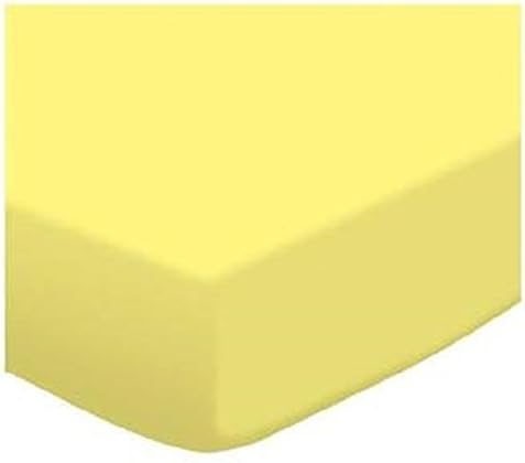 Glamptex(tm) Bed Sheets Fitted Sheet Luxury Bedding Sheet Single Double King Super King (Double, Lemon)