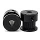 5 Stück GT2 Pulley 20 Zähne Zahnrad/Riemenscheibe Zähne Schwarz GT2-16T-6mm Bohrung 5mm