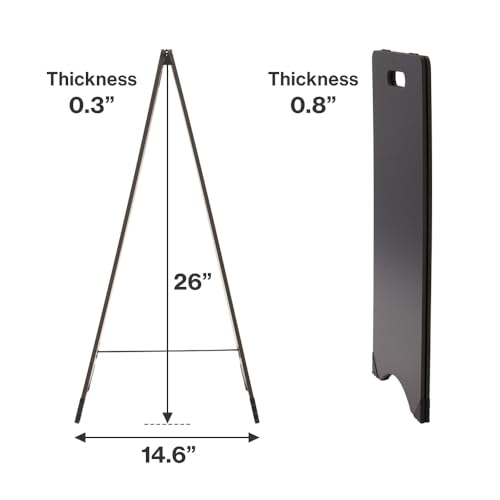 Japard A Frame Chalkboard Sign Large 15\" x 30\" with Stand Blackboard Shop Entrance Wooden Double-Sided Sidewalk Easel, Sandwich Board for Restaurant, Coffee Shop Wedding Black Outdoor Indoor - Thumbnail 3