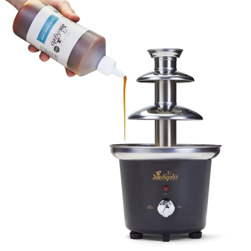 Joe & Seph's Premium Chocolate & Caramel Fountain Machine |1L Capacity, Stainless Steel, Dessert and Pudding Machine, hot Chocolate, Salted Caramel - Image 5