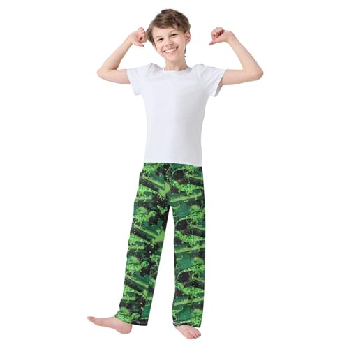 Boys' Pants Military Style Dinosaur Animal Cotton Long Bottoms Jogger Pants Elastic Waist Trousers with Pockets S-XL2