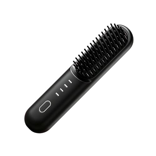 Peigne lisseur sans fil ultra portable 4000 mAh pour cheveux courts et longs