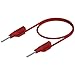 Produktbild SKS Hirschmann MVL 2/25 rt Messleitung [Stecker 2mm - Stecker 2 mm] 25.00cm Rot 1St.