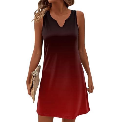 Sale Elegante Kleider Damen Musselin Kleid Midikleid Sommer...
