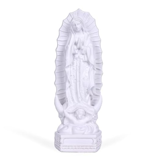 orenm Our Lady of Guadalupe Statue Figurine 8" H Virgen de Guadalupes Mary Figurine Statue Collection,Religious Catholic, Tabletop Home Office Decoration