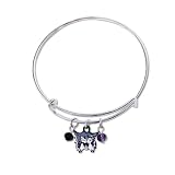 Fan Frenzy Gifts Bangle Bracelet Officially Licensed NCAA College Bracelets | Adjustable to Up to 8 Inches | College Team Jewelry, (Weber State University)